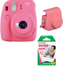 FujiFilm Instax mini 9 Różowy + 10 wkładów + Case Flaming Pink recenzja