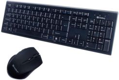 Sandberg DesktopSet keyboard and mouse set Norway Zestaw klawiatura i mysz Nordycki Czarny (63120) recenzja