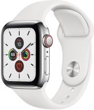 Apple Watch 5 Cellular Koperta 44mm Srebrna ze Stali Nierdzewnej z Paskiem Sportowym Biały recenzja