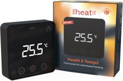 Heatit Z-Temp2 bezprzewodowy termostat Z-wave czarny recenzja