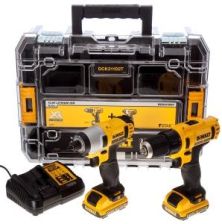 Dewalt Wiertarko-Wkrętarka Dcd710 + Zakrętarka Udarowa Dcf815 2Xli-Ion 2Ah Ładowarka 10,8V Kufer T-Stak V DCK211D2TQW recenzja