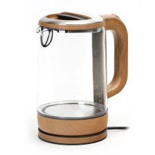 Platinet Electric Kettle 1800W Glass And Wooden Color Finish Blue Lightning( 45191 ) recenzja